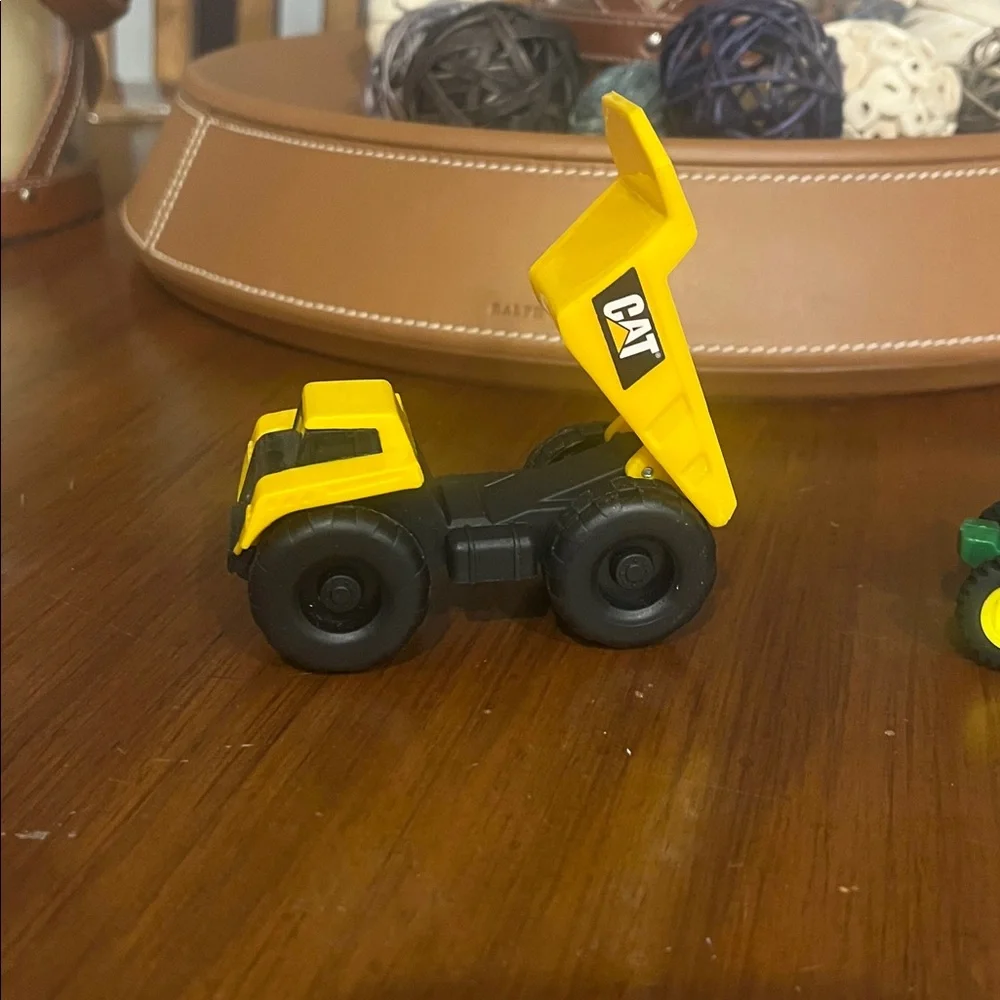 CAT Dump Truck and ERTL Tractor Toys